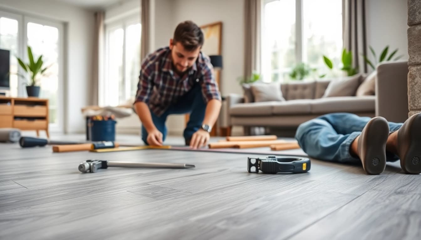 Showcase of best lvp flooring installation with expert craftsmanship in a chic living room setting.