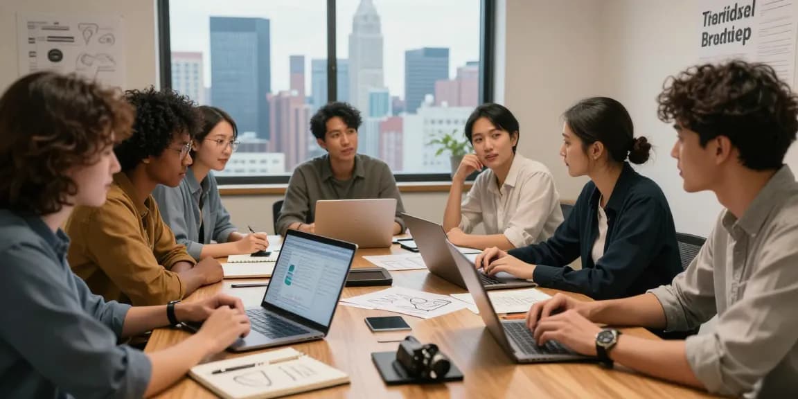 Entrepreneurs collaborating on business ideas at https://www.startsomethingpc.com, showcasing innovative startup strategies.