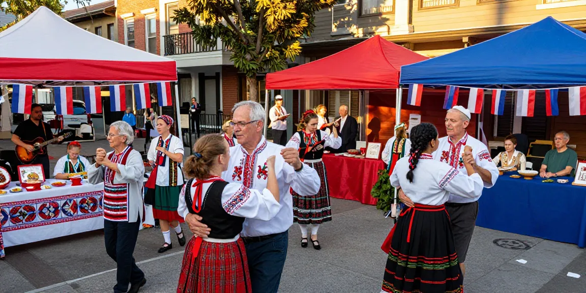 Community celebration at Polish cultural festival in San Francisco, showcasing traditions and connections with https://www.sfpol.com/.