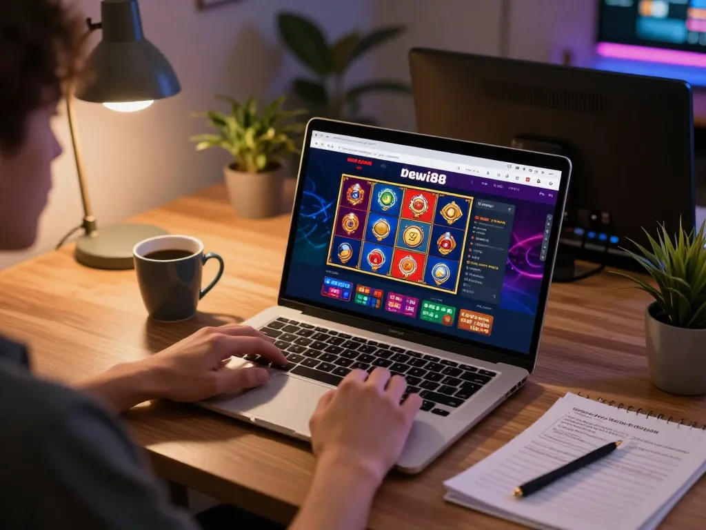 Pemain yang terlibat menggunakan platform online dewi88 untuk permainan slot yang mendebarkan.