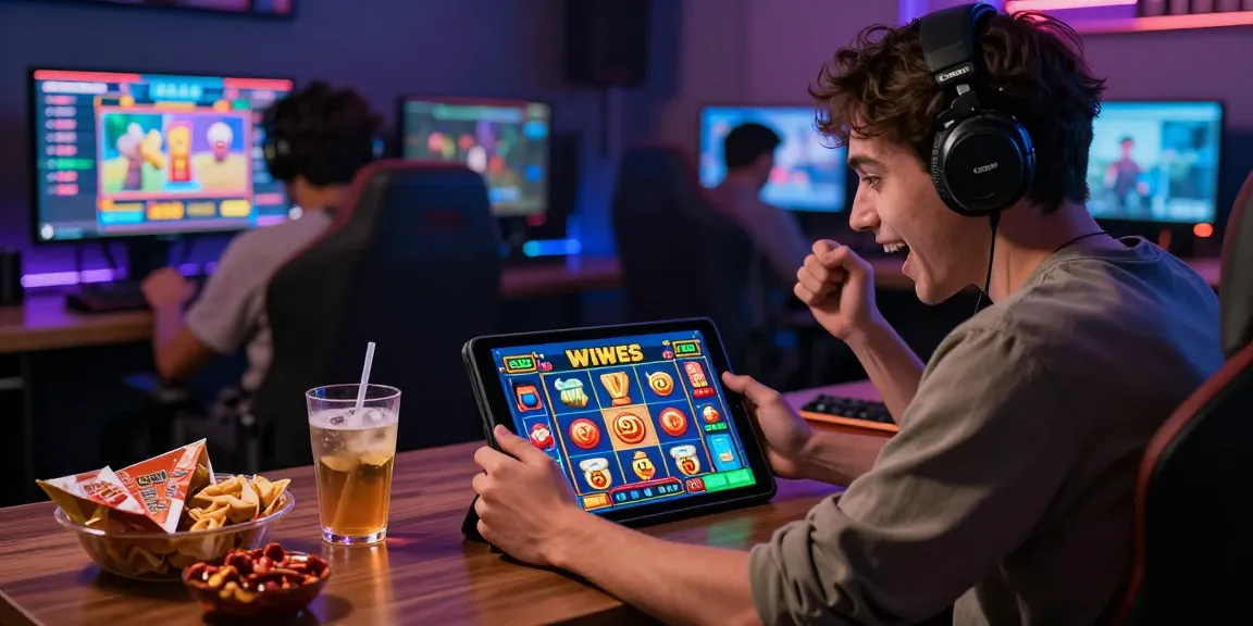 Pengguna ayamtoto merayakan kemenangan di permainan slot 4D dengan suasana yang ceria.