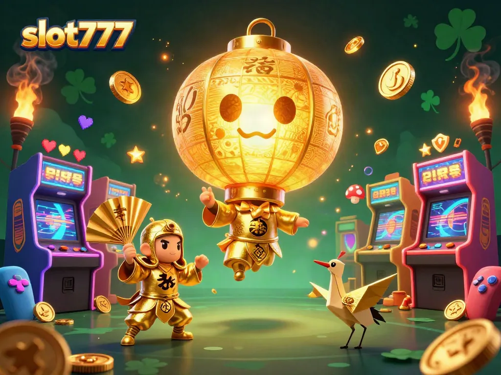 Putar slot777 untuk kemenangan besar di latar kasino malam yang dinamis.