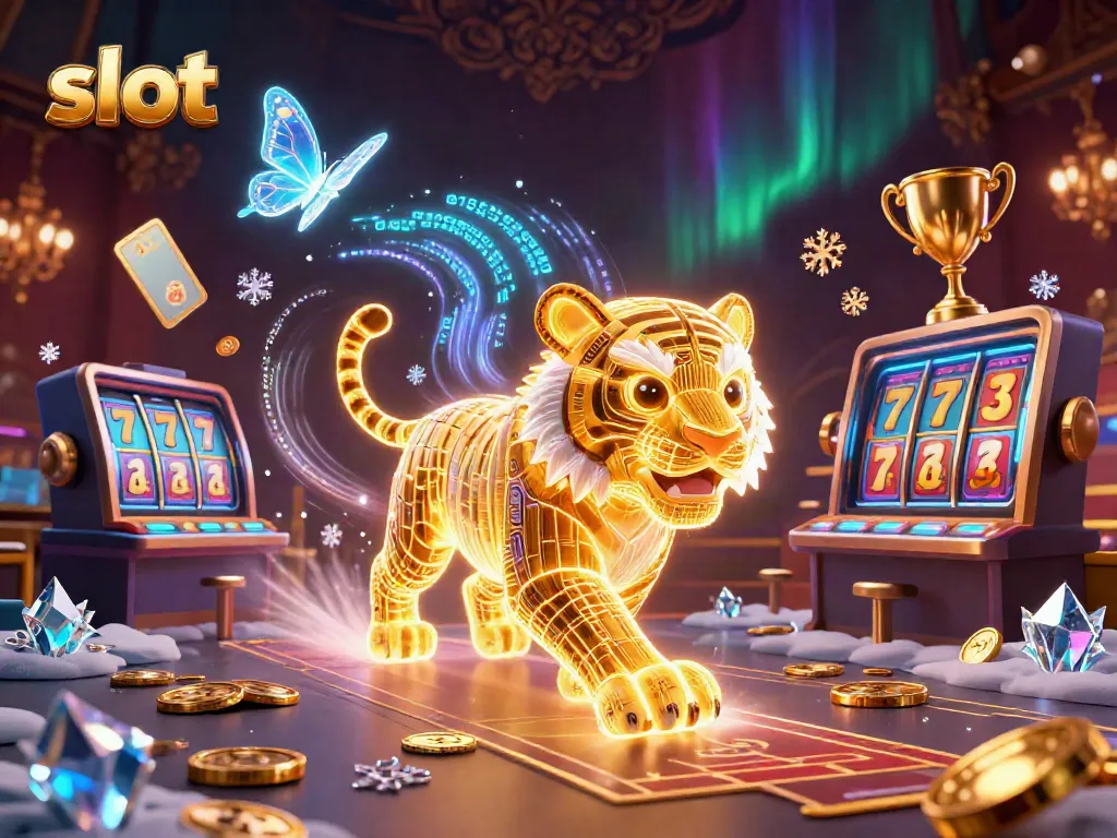Gulung slot emas yang meluncur dengan efek visual luar biasa di kasino digital.