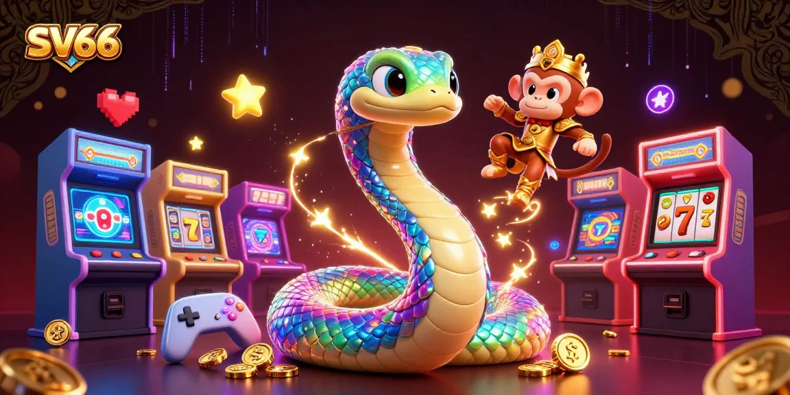 Engage with SV66 and the thrilling world of online casinos, featuring a vibrant 3D illustration of exciting game elements.