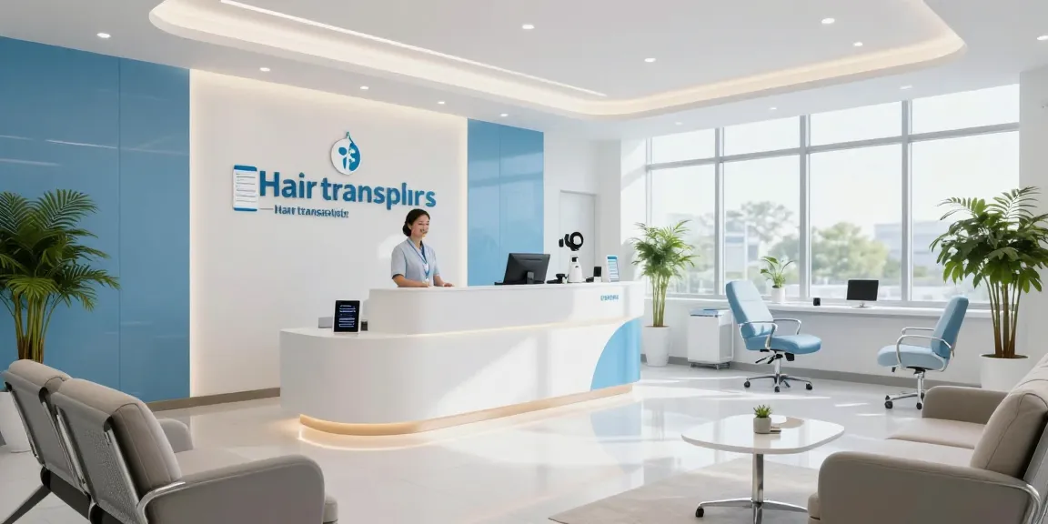 Hair transplant Turkey consultation in a modern health clinic with a compassionate doctor, showcasing medical services and patient care.