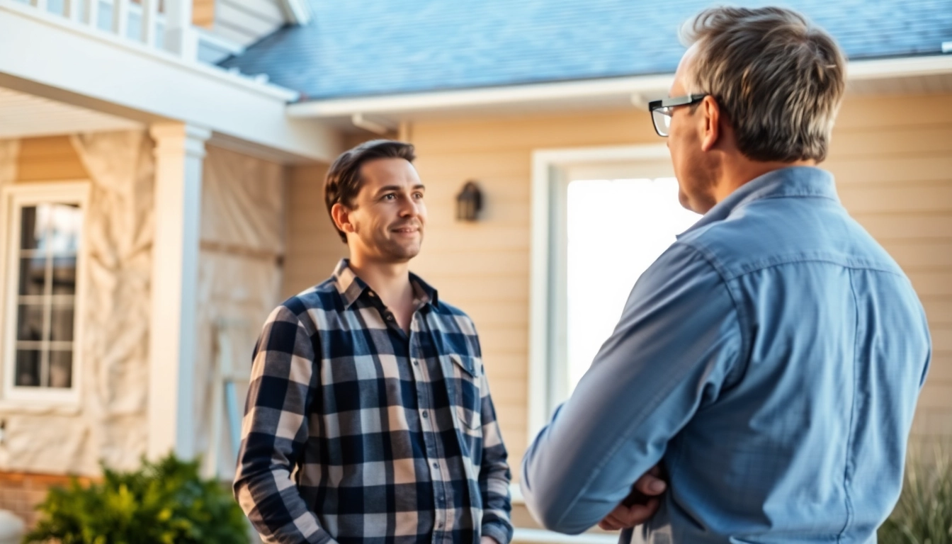 Engaging spray foam removal consultation featuring an expert and homeowner discussing options.