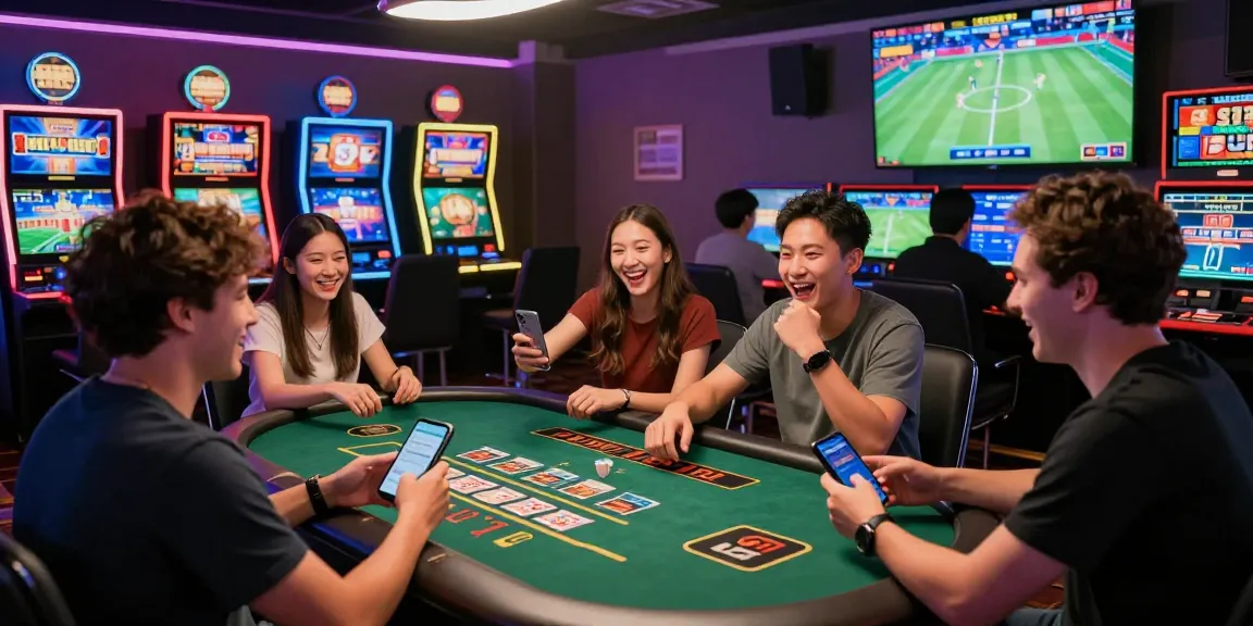 Players enjoying exciting games at MBM娛樂城 online casino, showcasing vibrant gaming atmosphere.