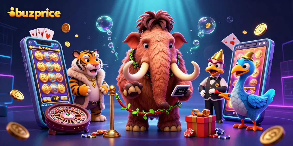 buzprice features a vibrant 3D casino scene with characters enhancing the thrilling gambling experience.