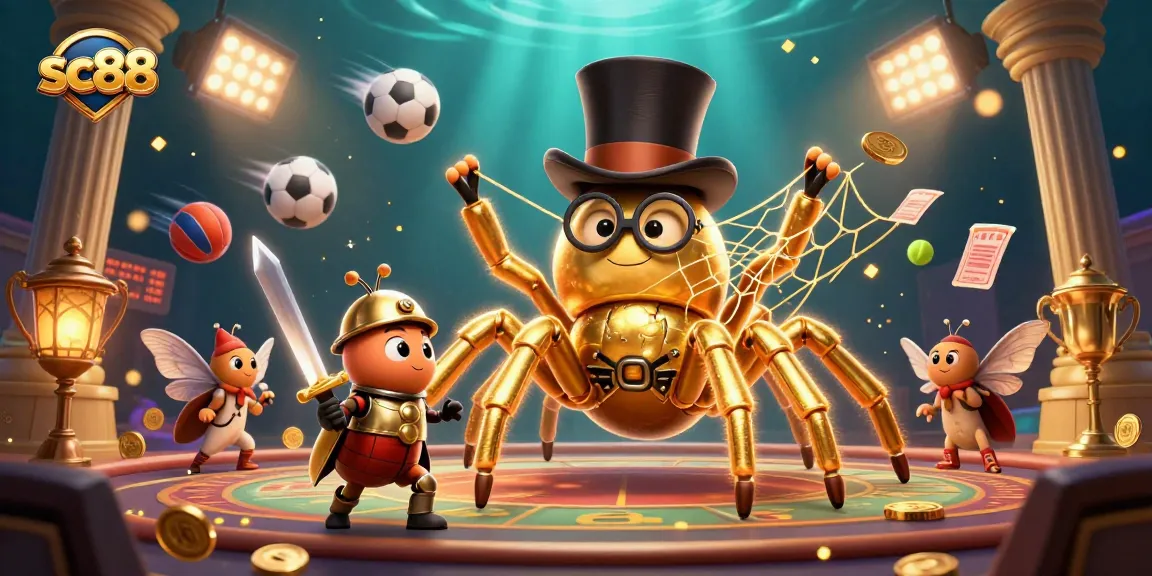 Experience adventurous gameplay at sc88 with a lively 3D casino scene full of excitement.