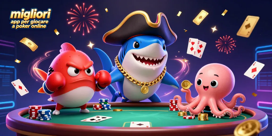 Scopri le migliori app per giocare a poker online con una scena vivace e dettagliata in 3D.