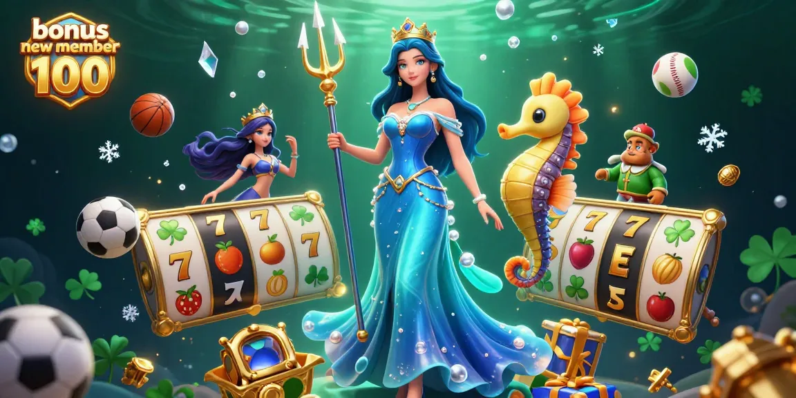 Claim your bonus new member 100 with a stunning 3D illustration featuring dynamic casino elements and rich details.