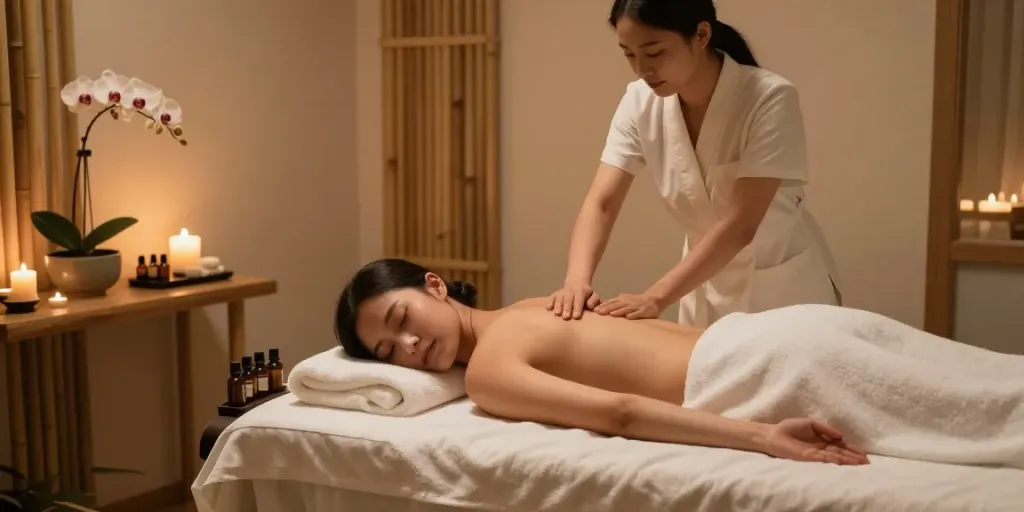 Nuru massage midtown Manhattan offering luxurious spa treatment for ultimate relaxation and rejuvenation in a serene setting.