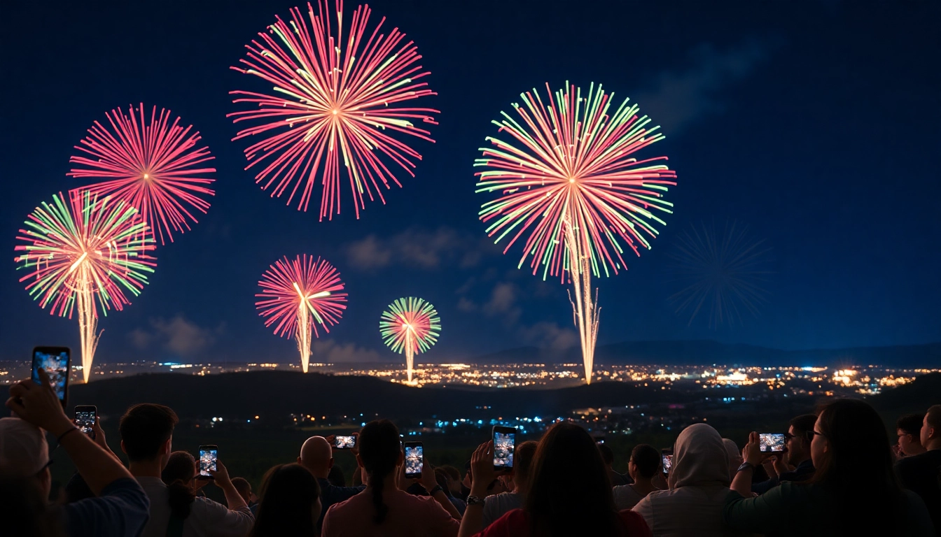 Enjoy a dazzling fireworks display in the UK that captures the festive spirit of celebrations.