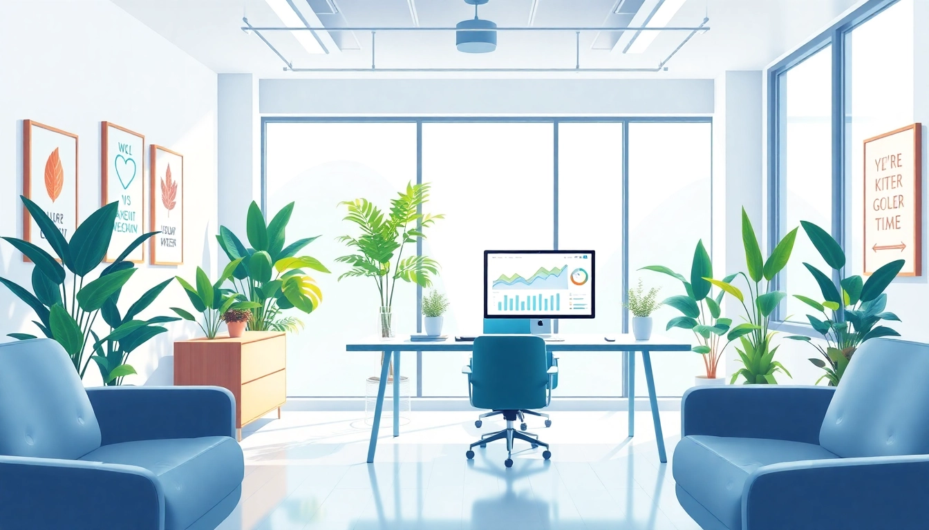 Visuelle Darstellung von https://alvionz.de/ im modernen Marketingbüro mit Analytik auf dem Bildschirm.