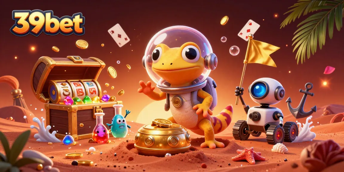 Experience thrilling wins at 39bet with this vibrant casino-themed illustration featuring exciting gaming elements.
