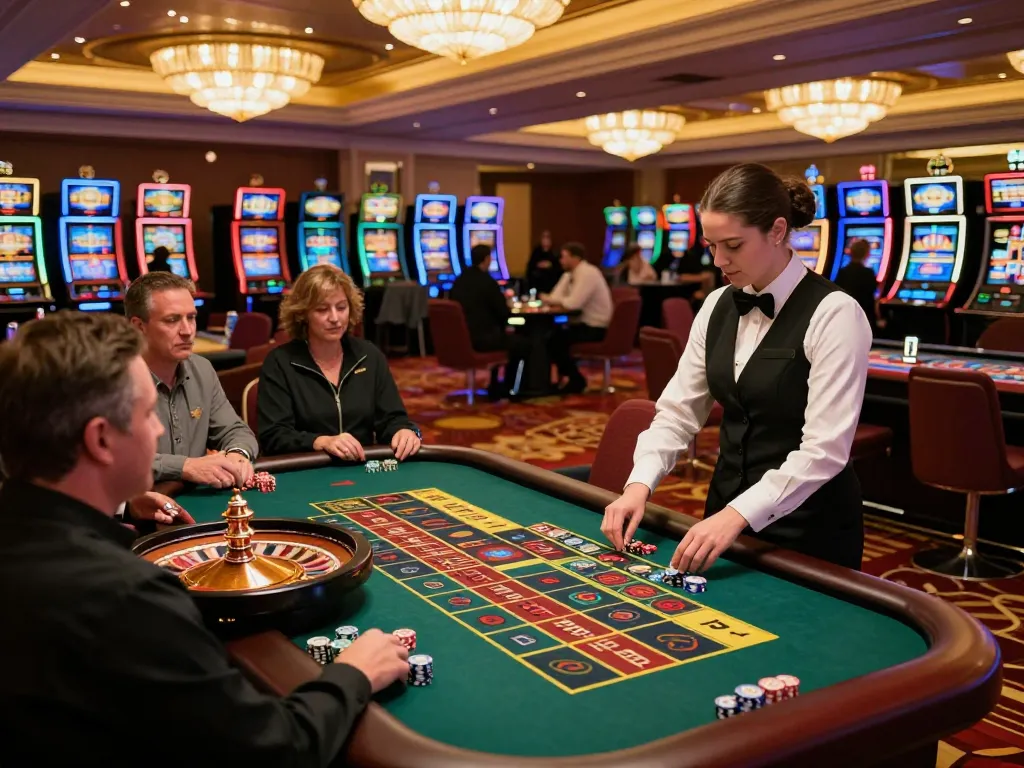 Experience the excitement of gambling at XX88 casino with players engaged at a roulette table.