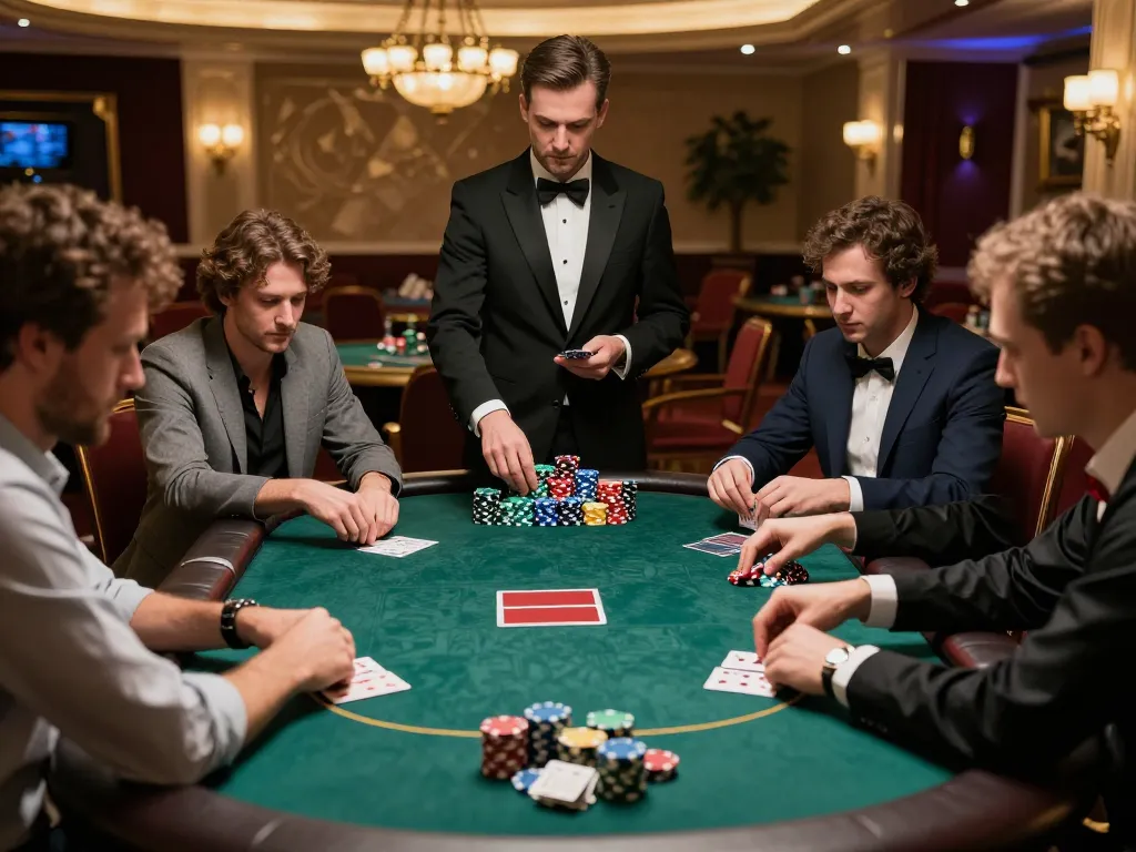 PHTAYA high-stakes poker game showcasing players, chips, and intense action.