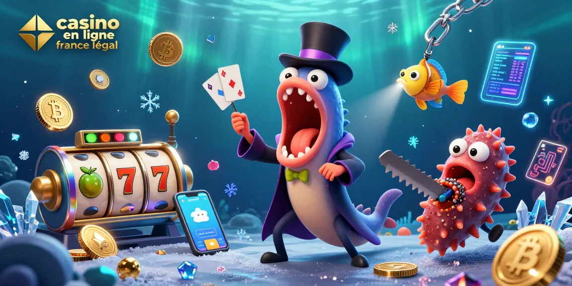 Jouer sur un casino en ligne légal en France avec des symboles de jackpot et un éclairage dynamique.