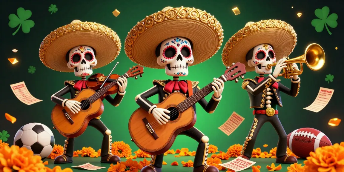 Pariez sur le rugby avec une illustration colorée de paris sportifs rugby dynamique, mettant en scène des mariachis.