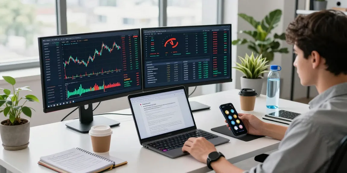 Cricbet cryptocurrency trading workspace displaying charts and digital wallets, emphasizing innovation and security.