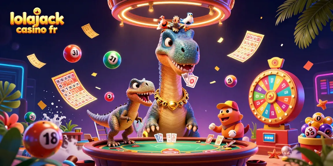 Découvrez l'univers captivant de Lolajack Casino FR avec des animations de jeux de casino dynamiques !