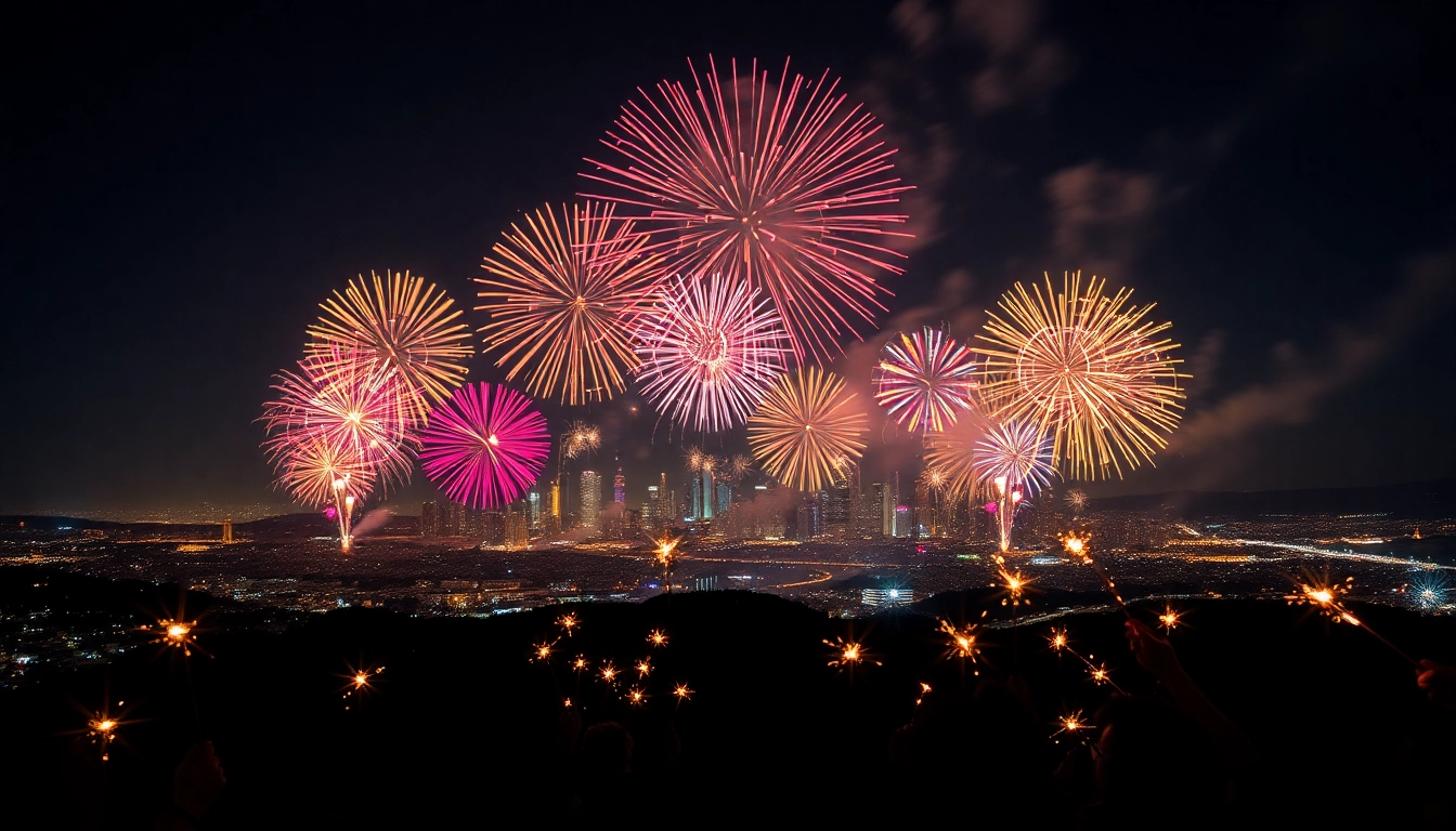 Celebrate fireworks uk with colorful explosions lighting up the night sky.