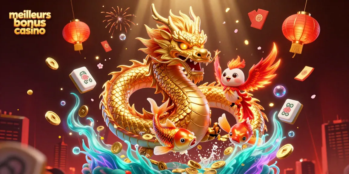 Découvrez les meilleurs bonus casino grâce à ce dragon d'or et son phoenix, immenses gains en vue !