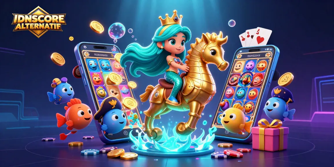 Engage with IDNSCORE ALTERNATIF for thrilling gaming experiences featuring colorful characters and casino elements.