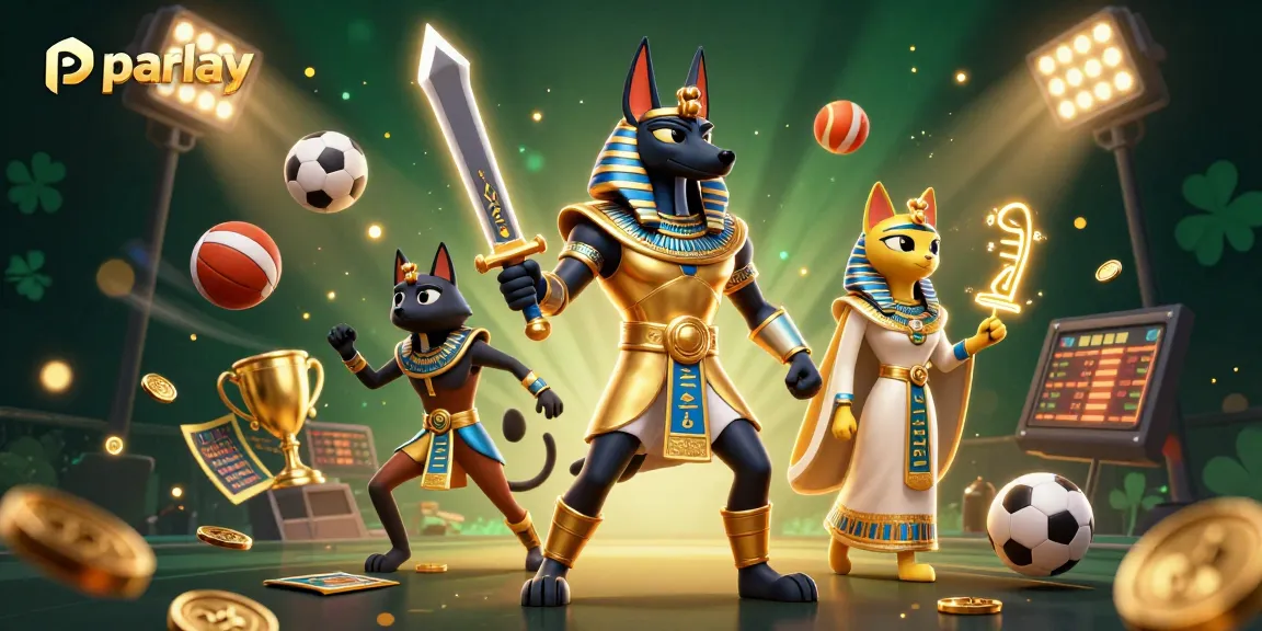 Experience thrilling parlay sports betting through dynamic visuals of champions and action.